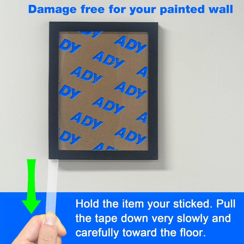 ADY Double Sided Transparent Tape Heavy Duty 1in x 20ft,Clear Picture Hanger Mounting Tape No Residue Double Sided Tape for Rent Room, Poster Stick,Office - Image 3